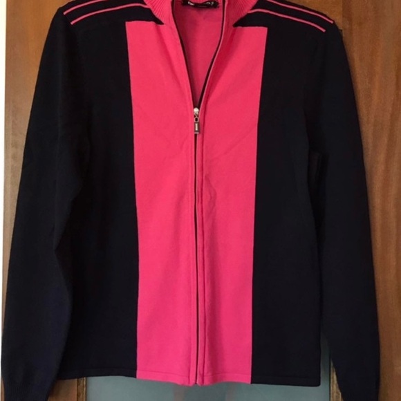 Womens DKNY Golf Full Zip L/S Sweater - Picture 1 of 3